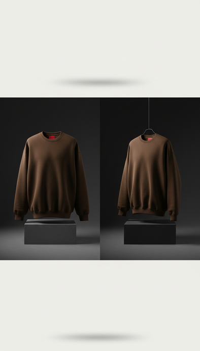 Heavyweight Crewneck in Burnt Umber