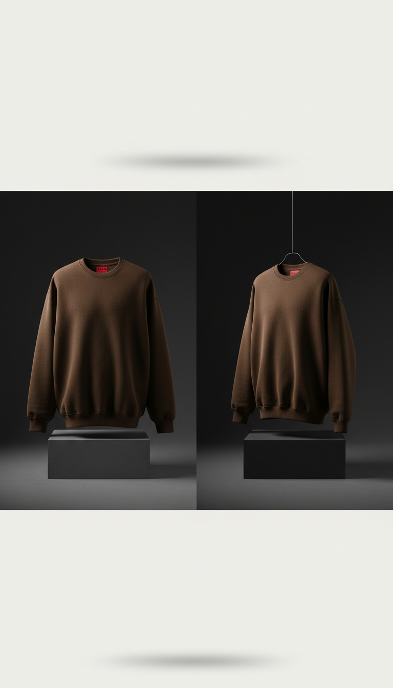 Heavyweight Crewneck in Burnt Umber
