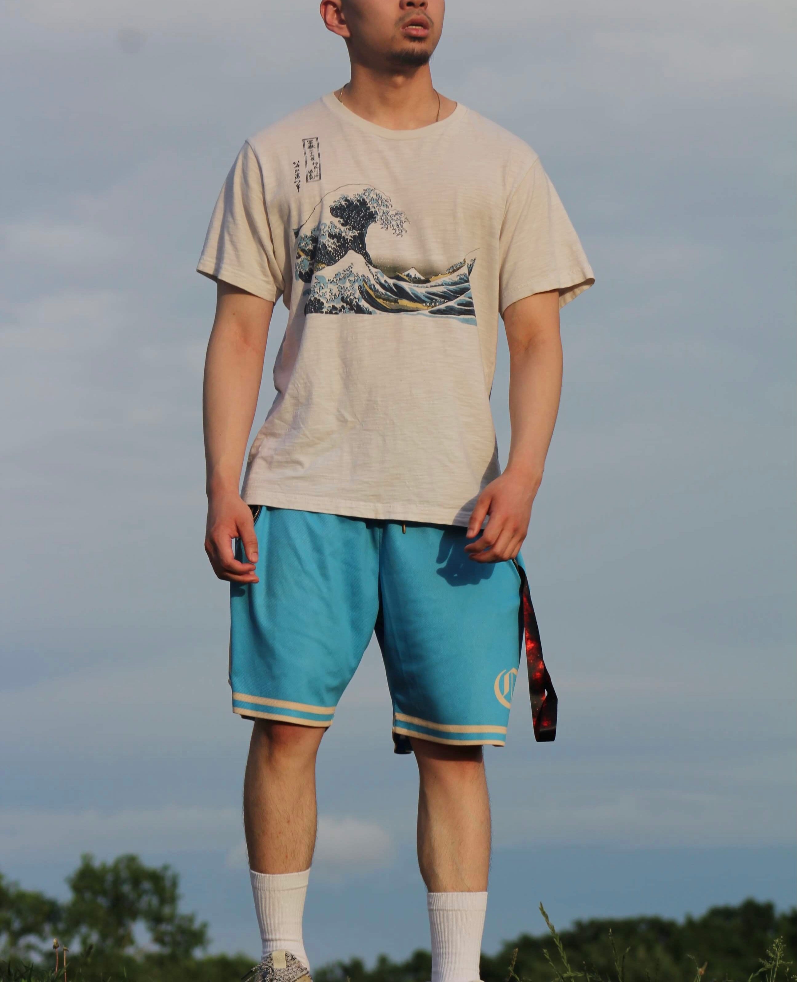 Basketball Shorts — Olympic Blue/Cream