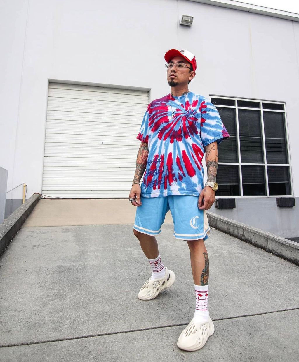 Basketball Shorts — Olympic Blue/Cream