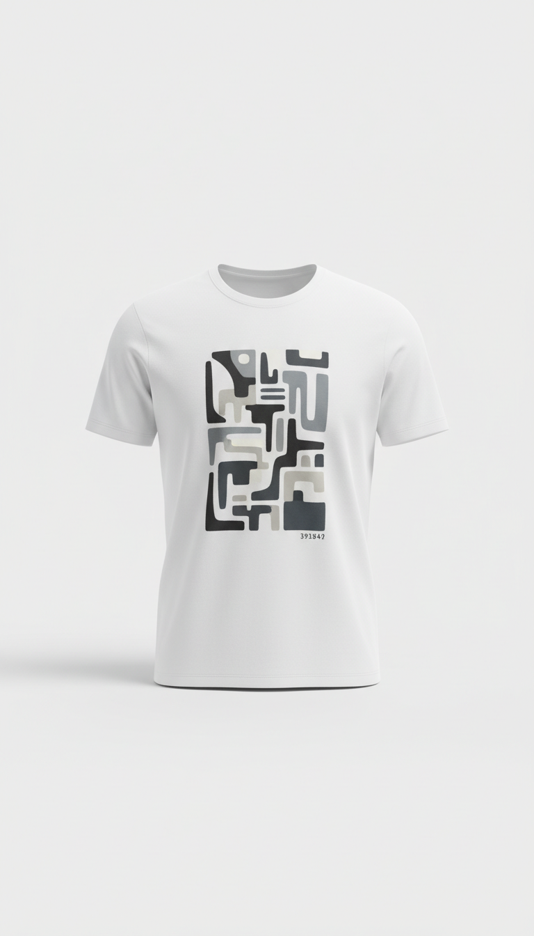 Narrative Graphic Tee in Chalk White