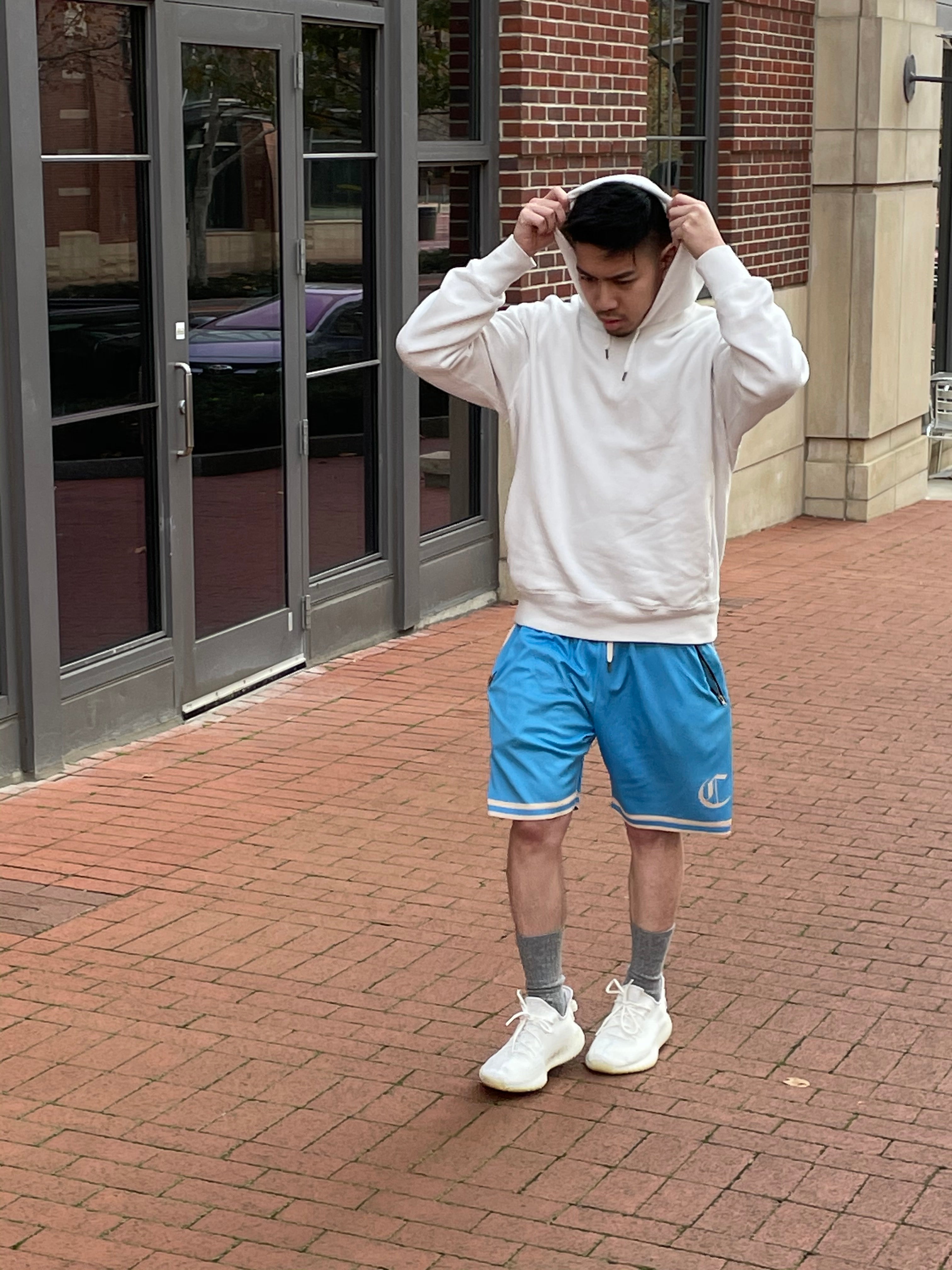 Basketball Shorts — Olympic Blue/Cream