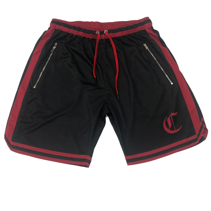 Men's Basketball Shorts - Flame Red/Black